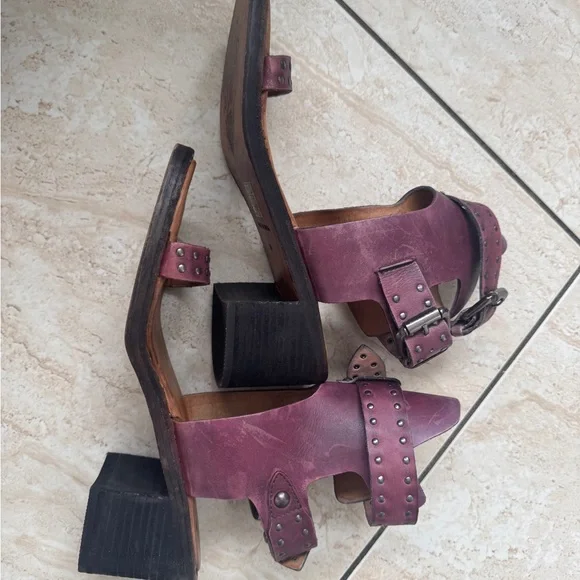 Free People Purple Studded Sandals - Picture 9 of 15